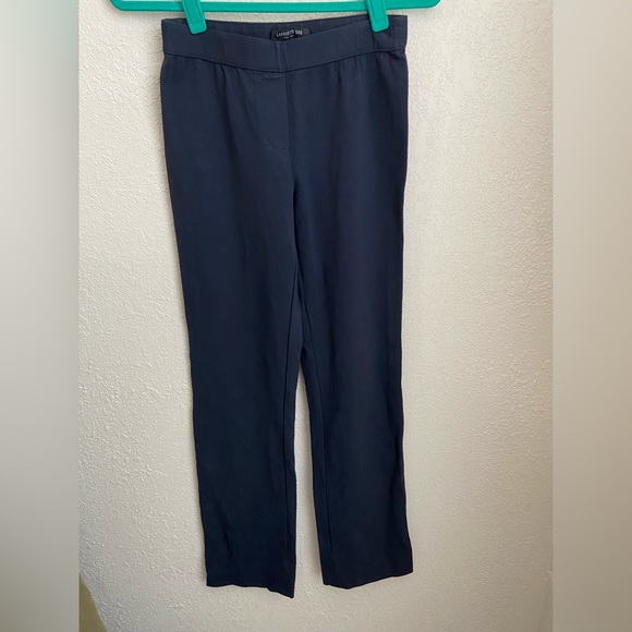 NWOT Lafayette 148 NY Dark Navy Elastic Waist Pull On Viscose Stretch Pants Sz S - Picture 12 of 16